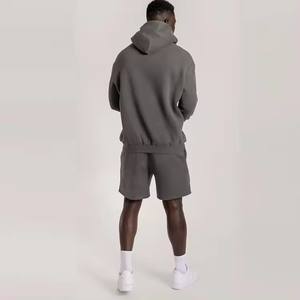 Conjunto de pantalones cortos con capucha y logotipo personalizado Unisex 2024, gran oferta de moda, chándales de lana estampados, ropa deportiva de algodón transpirable para invierno - Product Image 2