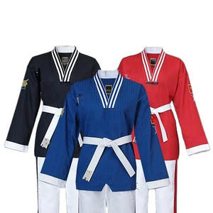 Uniforme de Taekwondo, Ropa de Artes Marciales, Kimono de Jiu Jitsu, Estampado de Algodón, Correa Ajustable en la Cintura, Traje de Taekwondo - Product Image 1