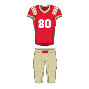 Uniformes stylisés de maillot de football américain sublimés 100% polyester personnalisation broderie uniforme de football américain - Product Image 4