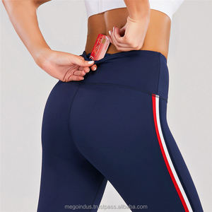 Mallas deportivas sólidas de cintura alta elástica para mujer, mallas transpirables sin transparencias con Control de barriga y mallas de secado rápido - Product Image 6