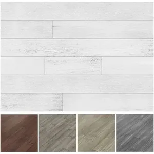 Tablones de madera de Granero recuperados Papel tapiz de pared natural Peel and Stick para una fácil instalación - Product Image 1