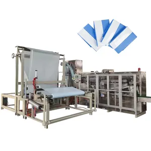 Automatic Non Woven Bed Sheet Folding Machine Surgical Drape Making Machine Adhesive Drape Machine