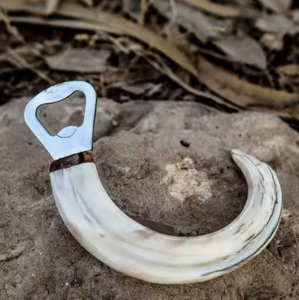 Cuerno de buey por encargo y abridor de botellas de acero exportador de cuerno de búfalo DE LA India con abridor de botellas de cerveza de acero inoxidable - Product Image 3