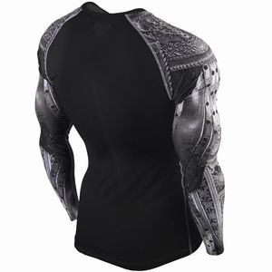 T-shirt Rashguard à manches longues pour homme, protection UV, impression personnalisée, MMA, 2026 - Product Image 4