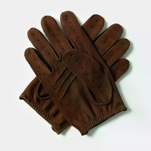 Gants de conduite d'hiver en cuir d'agneau avec logo personnalisé pour hommes, design personnalisé à la mode, vente en gros - Product Image 5