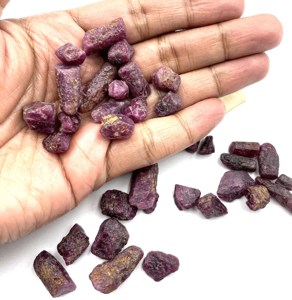 High Quality Natural <b>Ruby</b> Rough Stone Raw Corundum Stones for Jewelry Making, Cutting & Polishing - Product Image 4