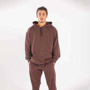 Pull à capuche en molleton 500 Gsm pour hommes, sweat à capuche en relief délavé, unisexe, épaule tombante pour l'hiver - Product Image 1