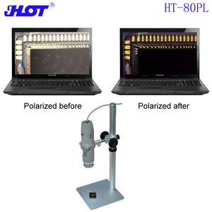 <span class=keywords><strong>Microscope</strong></span> numérique polarisant portable USB professionnel 5MP 1X-500X avec écran OLED, éclairage 8 LED, zoom de champ, pour réparation mobile, indice de protection IP53 - Product Image 3