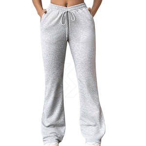 กางเกงวอร์มแฟชั่นมีเปลวไฟสำหรับผู้หญิงพอดีตัวระบายอากาศได้ใส่สบาย - Product Image 3