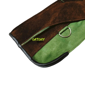 Guantes de águila halcón de cetrería de alta calidad, una mezcla única de guantes de cetrería de cuero de vaca - Product Image 3