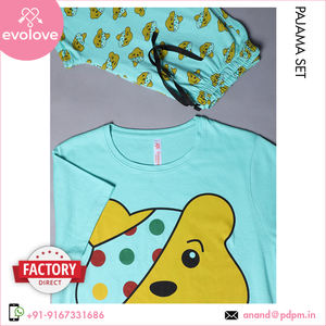 Meilleures ventes, ensemble pyjama deux pièces personnalisé OEM 100% coton pour femmes, robe de nuit très demandée pour se prélasser à la maison - Product Image 5