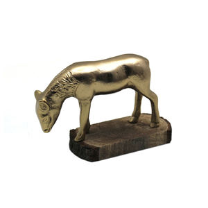 Esculturas de animales de aluminio de diseño moderno, figuritas abstractas, acabado de latón para el hogar, sala de estar, Decoración de mesa, escultura - Product Image 1