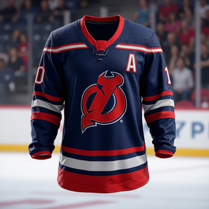 Camiseta de hockey sobre hielo de malla de poliéster de la mejor calidad, camiseta de hockey sobre hielo de sublimación de ropa deportiva de estilo informal personalizado - Product Image 4