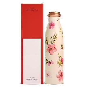 Eau de cuivre imprimée florale fantaisie avec boîte imprimée disponible avec plus de durabilité pour une utilisation disponible pour un cadeau de retour - Product Image 1