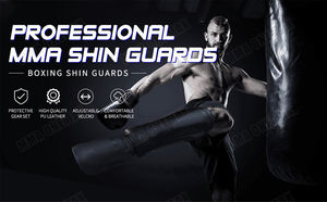 High Quality Professional MMA <b>Shin</b> <b>Guards</b> Durable Protective Pads for Kickboxing <b>Muay</b> <b>Thai</b> Karate Taekwondo Martial Arts Combat - Product Image 3