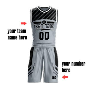 Ensemble de maillots de basket-ball réversibles de haute qualité uniformes respirants à séchage rapide unisexe personnalisé Logo de l'équipe de grande taille imprimé - Product Image 3