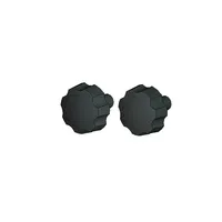 Vis de taraudage métriques B1991, lot de 2, avec placage en zinc, oxyde noir et surface brute, en acier et nylon, tête cylindrique, longueur 40 mm