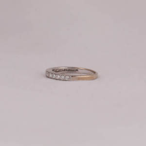 18KT Solid Gold Round Cut Lab Grown Diamond Wedding Band Conflict-Free Classic Style Birthday Gift for Girls - Product Image 3