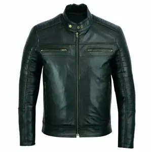 New Article Men's Leather Jacket 100% Genuine Leather Jacket With Customized Size And Wholesale Price Made By Wigace industry