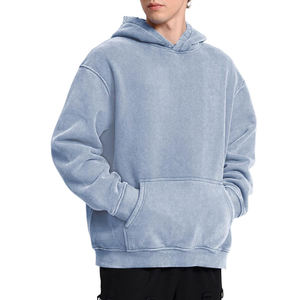 Sweat-shirt vintage en molleton français polyester/coton fabriqué au Pakistan, personnalisable, de qualité supérieure, délavé à l'acide, pour l'hiver - Product Image 3