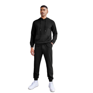 Pantalon de survêtement à capuche pour homme, 600 GSM, 100% coton, couleur vierge, respirant, solide - Product Image 1