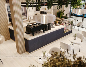 Arredamento Completo per Caffetteria con Vetrina Integrata per Pasticceria e Banco Cassa Industriale per Negozi - Product Image 5