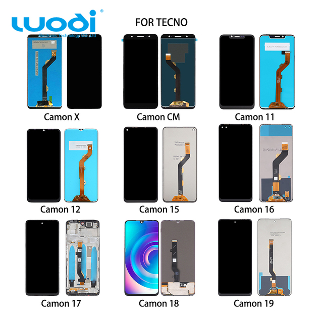 Factory Original Phone Lcd Display Repair Refurbished Screen 11 15 16 17 18 19 20 for Tecno Camon 10 12 air Pro Display