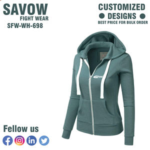 Sweat-shirts d'hiver unis pour femmes, en coton, coupe oversize, style streetwear, vestes zippées en polaire, personnalisables, décontractés, vente en gros - Product Image 4