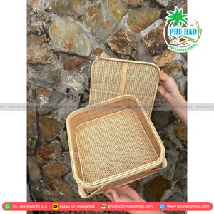 PRODUCTO DE VENTA CALIENTE Cesta de regalo perfecta de bambú de Vietnam para compradores con conciencia ecológica que buscan productos de calidad - Product Image 3