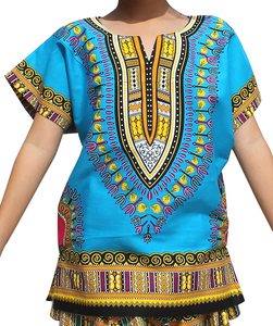Chemise hippie poncho en coton dashiki adulte pour femme traditionnel-enfants-boho-tribal-chemisier couleurs et logo personnalisés - Product Image 2