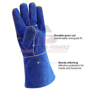 Gants de soudage en cuir tricoté de haute qualité pour l'hiver Gants de travail à faible quantité minimale de commande pour les scènes extérieures - Product Image 5