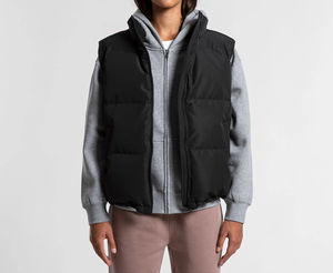 Custom <b>Make</b> <b>Your</b> <b>Own</b> design 100%polyester Waterproof Zipper Women Puffer Vest Jacket Plus Size Men's Vests & Waistcoat - Product Image 2