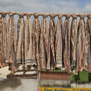 Hand Block Printed Pareo Sarongs Beach Cover up <b>Women</b> <b>Head</b> <b>Scarves</b> Size 72x44 Inches Wholesale and Low Price Bagru Print - Product Image 1