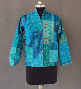เสื้อโค้ทแจ็กเก็ตถักแบบถักทำมือสไตล์อินเดีย - Product Image 6