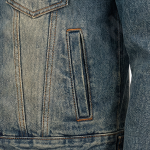 Veste en jean décontractée d'hiver de qualité supérieure, personnalisable, nouvelle collection, qualité durable, col montant réversible, logo personnalisé sur le devant, meilleur prix - Product Image 5