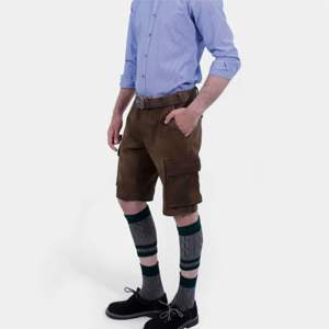 Lederhosen สั้นหนังบาวาเรียที่มีคุณภาพสูงปรับแต่งได้ด้วยการปักอย่างละเอียดสำหรับกิจกรรมและเทศกาลเยอรมันดั้งเดิม - Product Image 4