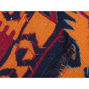 พรมขนาด 2.2x4 ฟุต, พรมตุรกีโบราณ, พรมลายดอกไม้สีแดงคิลิม - Product Image 5