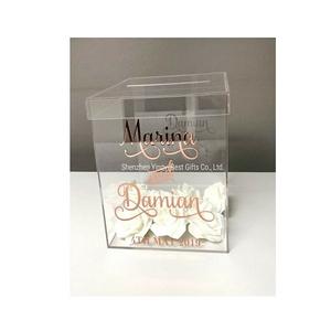 Newest design acrylic <b>card</b> <b>box</b> with prime quality customized shape <b>card</b> <b>box</b> <b>for</b> <b>wedding</b> <b>card</b> storage <b>box</b> in bulk - Product Image 6