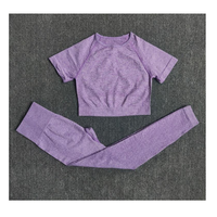 Ensemble de yoga personnalisé pour femmes, respirant, anti-transpiration, taille élastique, couleur unie, haute qualité, 5 pièces, vêtements de sport sans manches