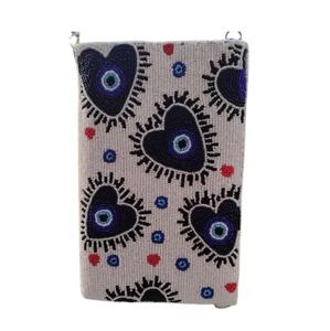 Bolsos de mano de yute de lujo hechos a mano para mujer bolsos de mano indios de estilo bohemio con cuentas - Product Image 1