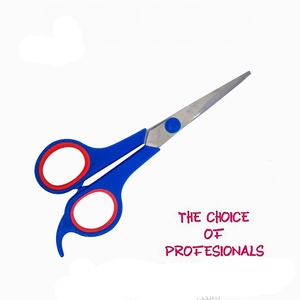 Agarre de plástico Tijeras hechas a medida Peluquería Tijeras profesionales para el cabello en material de acero inoxidable - Product Image 3