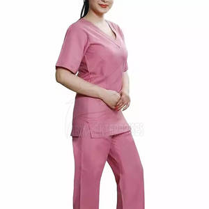 Conjuntos de Uniformes Médicos de Enfermería 2025, Impresión de Logotipo Personalizado, Uniformes de Hospital de Alta Calidad para Mujer, Algodón y Poliéster - Product Image 3