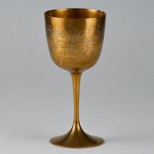 Copa de vino de comunión de latón antiguo de cáliz sagrado PeaceGrail, Copa Vintage hecha a mano para iglesia y ceremonias espirituales - Product Image 3