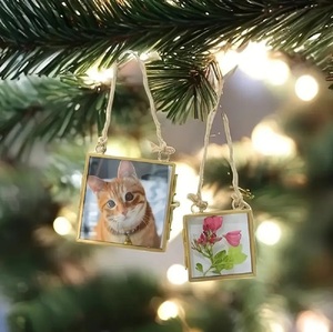 กรอบรูปแขวนทำจากแก้วและทองเหลืองทำด้วยมืออย่างสวยงามพร้อมเชือกลินินและโซ่จำนวนมากสำหรับตกแต่งบ้านและสำนักงานเพื่อการส่งออก - Product Image 3