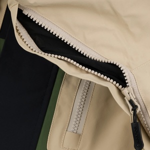 Chaqueta Varsity de Manga Larga para Hombre, Marca DF, Otoño, Color Sólido, con Cierre, Resistente al Viento, Informal, 220g - Product Image 2