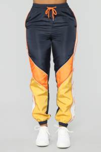 OEM Ensemble de survêtements en nylon à panneau contrasté personnalisé Survêtement coupe-vent 2 pièces pour femmes - Product Image 4