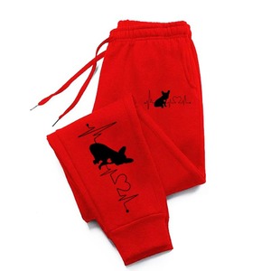 กางเกงขายาวผ้าฝ้าย100% มีสไตล์พรีเมี่ยมสำหรับผู้หญิงกางเกงผู้หญิงคุณภาพสูงพิมพ์ลาย3D กางเกงขายาวแบบลำลองระบายอากาศ - Product Image 4