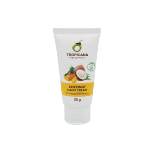 Tropicana Crema de Manos Orgánica 50g con Aceite de Coco y Manteca de Karité Hidratante Cuidado DE LA Piel con Fragancias de Piña Mango - Product Image 1