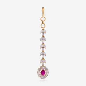 Boucles d'oreilles pendantes Zircon Tikka 188764, accessoire chic et élégant - Product Image 1