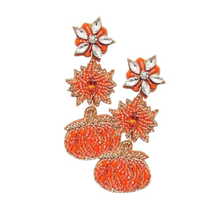 Pendientes Huggie hechos a mano para el Día de San Valentín, diseño de semillas de corazón bordado con cuentas a la moda de la India para mujeres de glowin fashion - Product Image 5